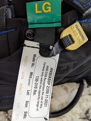 NEW 3M DBI-SALA ExoFit NEX 1113372 Rescue Harness Locking QC Leg Straps Size L
