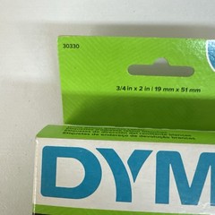 2 – Dymo 3/4″ X 2″ White Return Address Labels 30330 (500 labels)