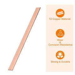 Copper Flat Bar 1/8″ Thickness x 1″ Width x 12″ Length Copper Bar Stock