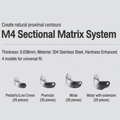 Dental Sectional Matrix Band Kit Rings Clamps Matrices Fit Garrison Palodent V3