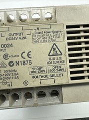 OMMRON S82K-10024 Power Supply 24V dC 120/240v INPUT Din rail mount
