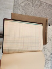 Vintage Boorum & Pease Record Rule Account Book Size 11”x14” 23-150 16-R