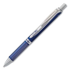 PENTEL EnerGel Alloy RT Retractable Liquid Gel Pen.7mm Blue Barrel Black Ink