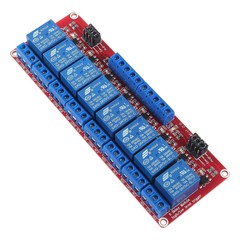 Dc 24V Modulo De Rele Placa De Rele 8 Canales Op Nivel Alto O Bajo Aislado To