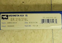 NEW 44PCS 8.12LBS WASHINGTON ALLOY WELDING ROD ER316/316L AWS A5.9 5/32″ X 36″