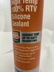 Dap 08013 Waterproof RTV HIGH TEMP Silicone Sealant, 10.3 Oz Red 550 degrees