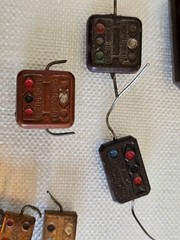 Vintage Mixed Lot Domino Style Mica Capacitors 15 pcs various values