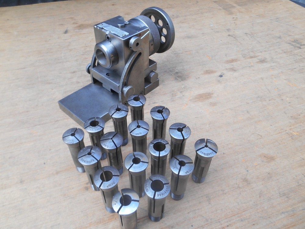 STAR GAUGE CO. 3AT COLLET TILTING INDEXER , WITH 16 COLLETS