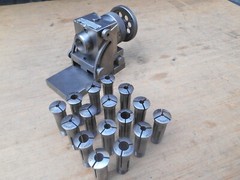 STAR GAUGE CO. 3AT COLLET TILTING INDEXER , WITH 16 COLLETS