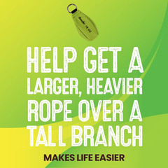 16 Oz Arborist Throw Weight Bag Rope Launcher and 150 1/8 Arborist Throw Line