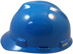 MSA V-Gard Large JUMBO Cap Style Hard Hat – Blue