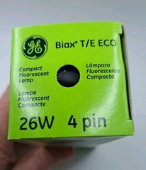 GE F26TBX/827/A/ECO 4Pin Compact Fluorescent Lamp 26 Watt Biax CASE OF 10!