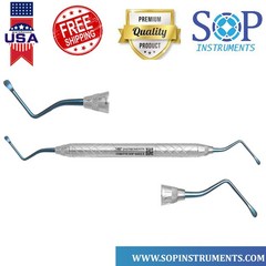 Dental Surgical Curette Super Lucas Curette 85S Serated 2.5mm by SOP instrument