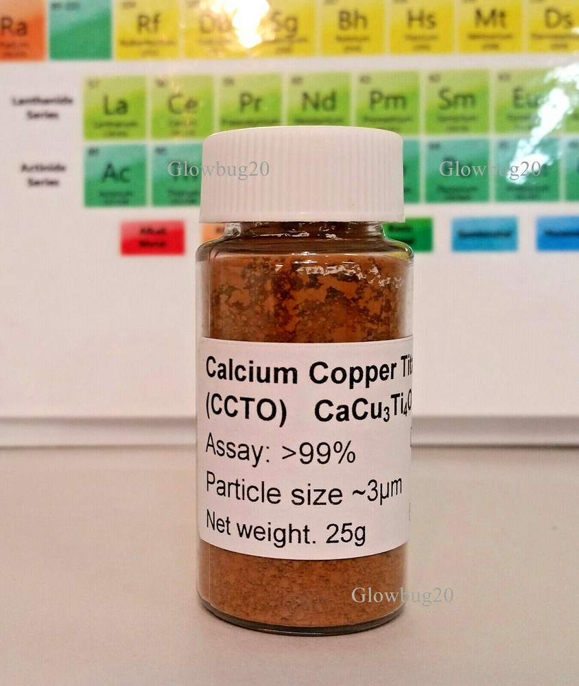 Calcium Copper Titanium Oxide (CCTO) CaCu3Ti4O12 Titanate High Dielectric