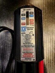 WIGGY Class 6610 Square D Voltage Tester Type VT-1 AC, DC Series A
