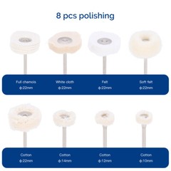 AZDENT Dental HP Polishing Burs Kit Dia.2.35mm For Composite Ceramic Polish