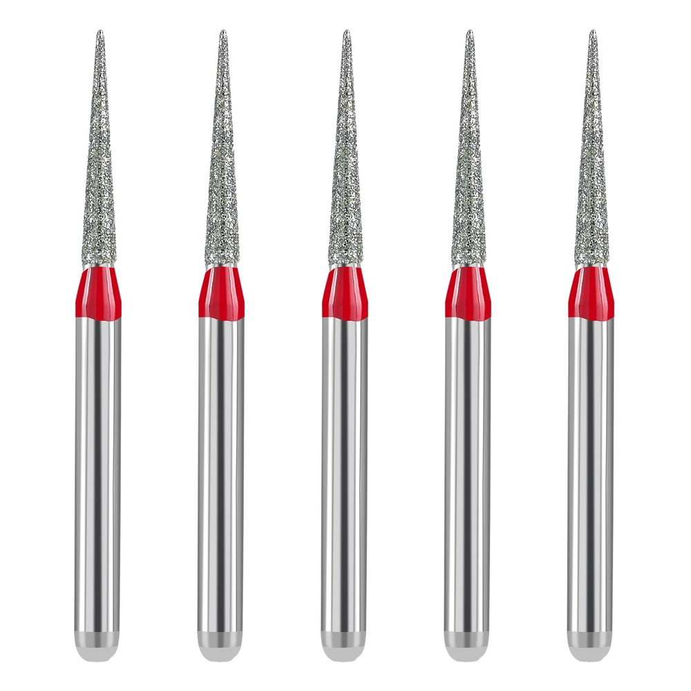 JMU Dental FG Burs Needle Shape Diamond Burs Fine Grit/Extra Fine 5pcs/pk