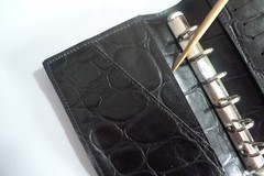 MULBERRY – POCKET BOOK AGENDA – MADE @ UK – BLACK CONGO LEATHER – NEW OLD STOCK