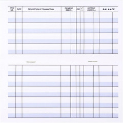 Larger Lines 20 Pack Checkbook Register, Check Registers for Personal Use, Bl…