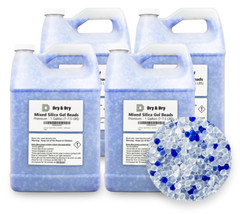 4 Gallon (28-30 LBS) “Dry & Dry” High Quality Mixed Silica Gel Desiccant Beads