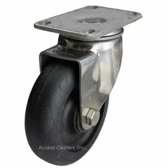 04HE03041S 3″ Stainless Steel Swivel Caster from Albion, Nylon Wheel, 200 lb Cap
