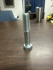 4 Hex Bolts (3) 6 Inch (1) 5 Inch Long Grade 3/4 In Diameter