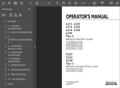 NEW HOLLAND C227 COMPACT TRACK LOADER MANUAL SERVICE REPAIR SHOP ENGINE PDF USB