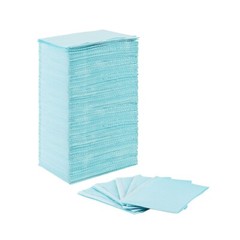1 Pack 500pcs Dental Bib 3ply (2 paper + 1 poly) Green color