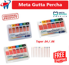 Gutta Percha Points Taper 0.4 / 0.6 /Standart, All Sizes Dental Endo Meta Biomed