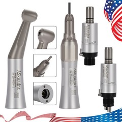 ASkeadnt Dental Low Speed Handpiece Straight Contra Angle Air Motor E-type FX