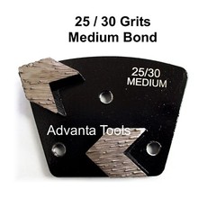 Trapezoid Arrow Seg Grinding Shoe / Disc / Plate – Medium Bond – 25/30 Grit