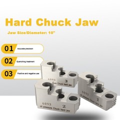 3pcs 10″ Hard Chuck Jaw for 10″ Lathe Chucks for 40crmnti Chuck 14.8*10.3*6.5cm