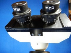 Omax Four Lens With Slide Stage Microscope Lightg and Aperature Control Good Use