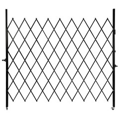 2m Single Folding Security Gate Rolling Door Gate 7.22’H x 7.5’W Fold Gate NEW