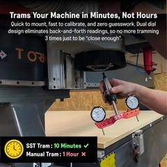 SST – Regular Mill & Lathe Tramming System – Tram, Align, & Square for Machine C