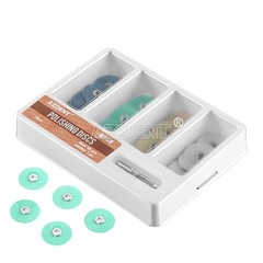 40Pcs Dental Composite Finishing Polishing Discs assorted kit 12/14mm+Mandrel