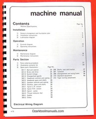 HARRISON DoAll M300 13″ 330mm Metal Lathe Owners Operator and Parts Manual 0349