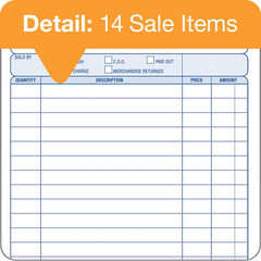 General Purpose Unit Sets, 5.67 x 8.5 Inches, 2-Part, Carbonless, White/Canary,