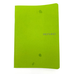 Fabriano EcoQua Green A5 Grid Notebook 40 Pages Italy 85gsm Recycled Paper