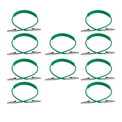 Dental Bib Clips Flexible Autoclavable Silicone Chain Patient Napkin Holder Clip