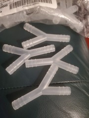 31 Pcs – “Y” Barbed 3/8″x3/8″x3/8″ PP Connector, SP Bel-Art 196160000 Free Ship