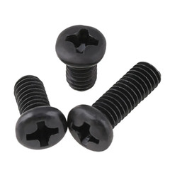 M3 M4 M5 M6 Pozi Phillips Pan Head Bolts Machine Screws Button Head Bolts Black