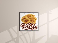 ONION RINGS | Laminated Vinyl Decal Sticker Label