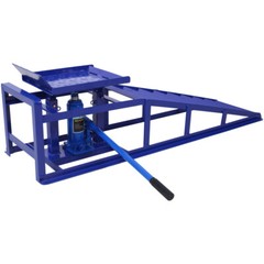 Auto Car Truck Service Ramps Lifts, Garage Car Lift Hydraulic Ramps Blue 5 Ton