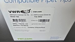 VWR Pipette Tips LTS Compatible 1000ul, Filtered, Low-Retention, 96/rack 8 racks