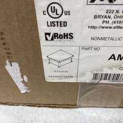 Alllied Moulded Products AM1086 Fiberglass Enclosure 10x8x6