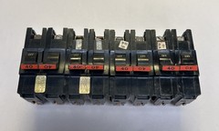 FEDERAL PACIFIC,NA240,CIRCUIT BREAKER 40A 120/240V 2P LOT OF 4
