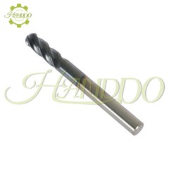 5 PCS 1/4″ 4 Flute Ball Nose Carbide End Mill 2-1/2″ Overall Length -TIALN COATE