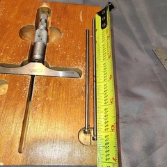 The L S Starrett Co. No. 445 Depth Micrometer 0 – 3″ With Wooden Box Vintage