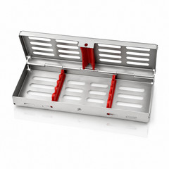 3 GERMAN DENTAL AUTOCLAVE STERILIZATION CASSETTE RACK BOX TRAY FOR 5 INSTRUMENT